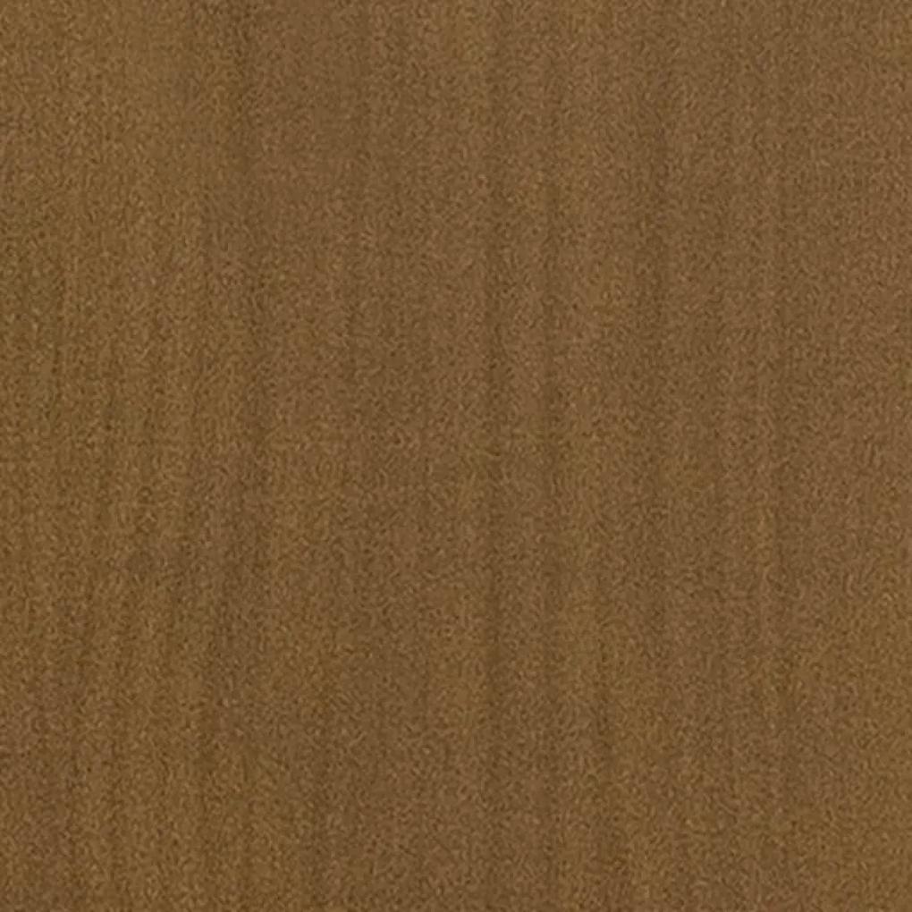 Ζαρντινιέρες 2 τεμ. Μελί 31 x 31 x 31 εκ. από Μασίφ Ξύλο Πεύκου - Καφέ