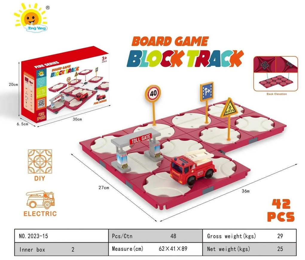 Επιτραπέζιο παιχνίδι - Block Track - 42τεμ - 2023-15