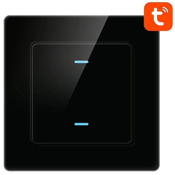 Smart Light Switch WiFi Avatto N-TS10-B2 2 Way TUYA (black)