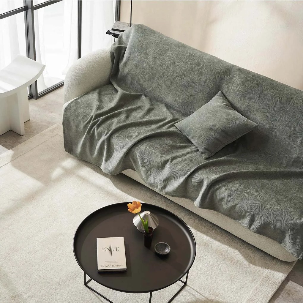 Ριχτάρι Καναπέ Διθέσιου Βελουτέ (180x250) Gofis Home Nimbus Shadow Green 447/44