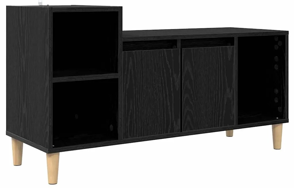 vidaXL Ντουλάπι TV Μαύρη Οξυά 100 x 35 x 55 εκ Επεξεργασμένο ξύλο
