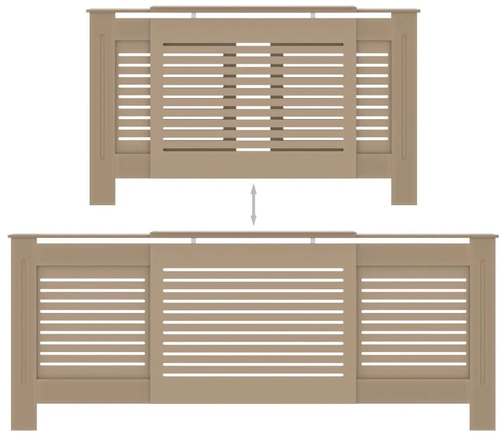 Κάλυμμα Καλοριφέρ 205 εκ. από MDF - Καφέ