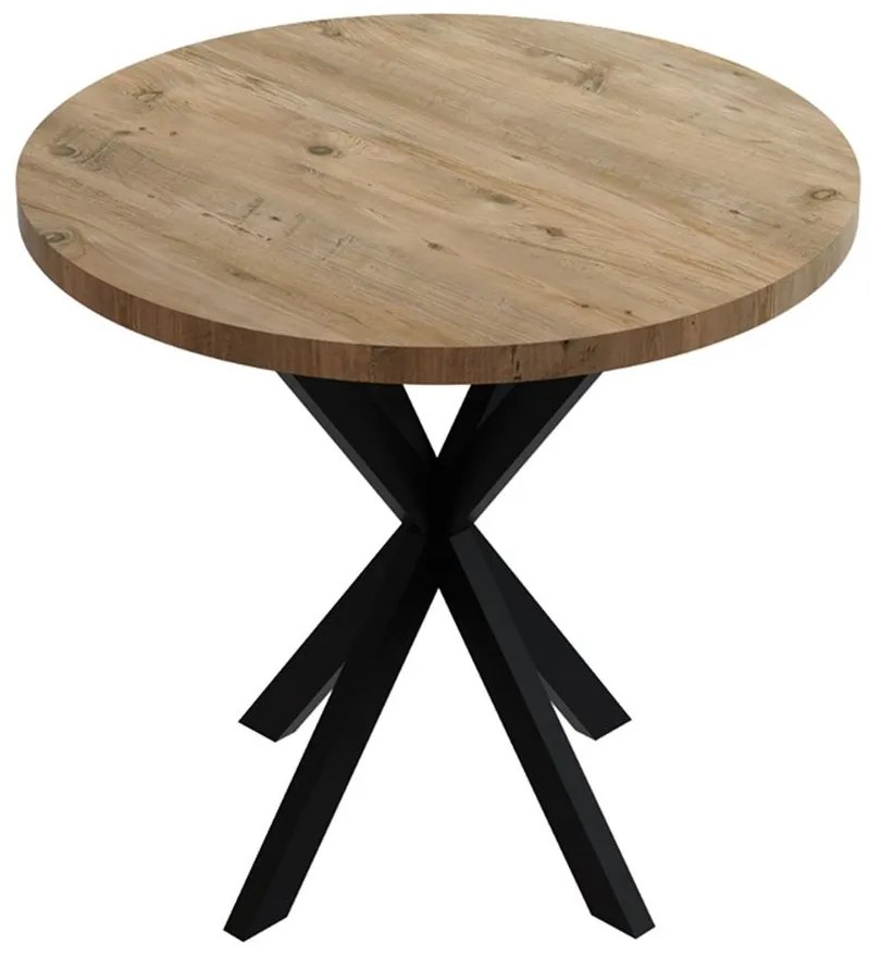 Τραπέζι Kalipso 321-000095 Φ70x75cm Natural-Black