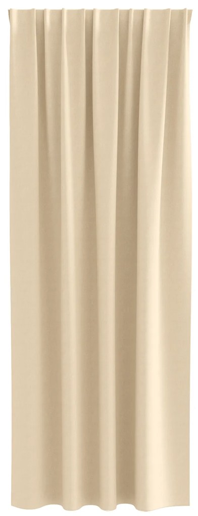 vidaXL Κουρτίνες με κουρτίνες 2 pcs Κρεμ 225 x 140 εκ. Πολυεστέρας