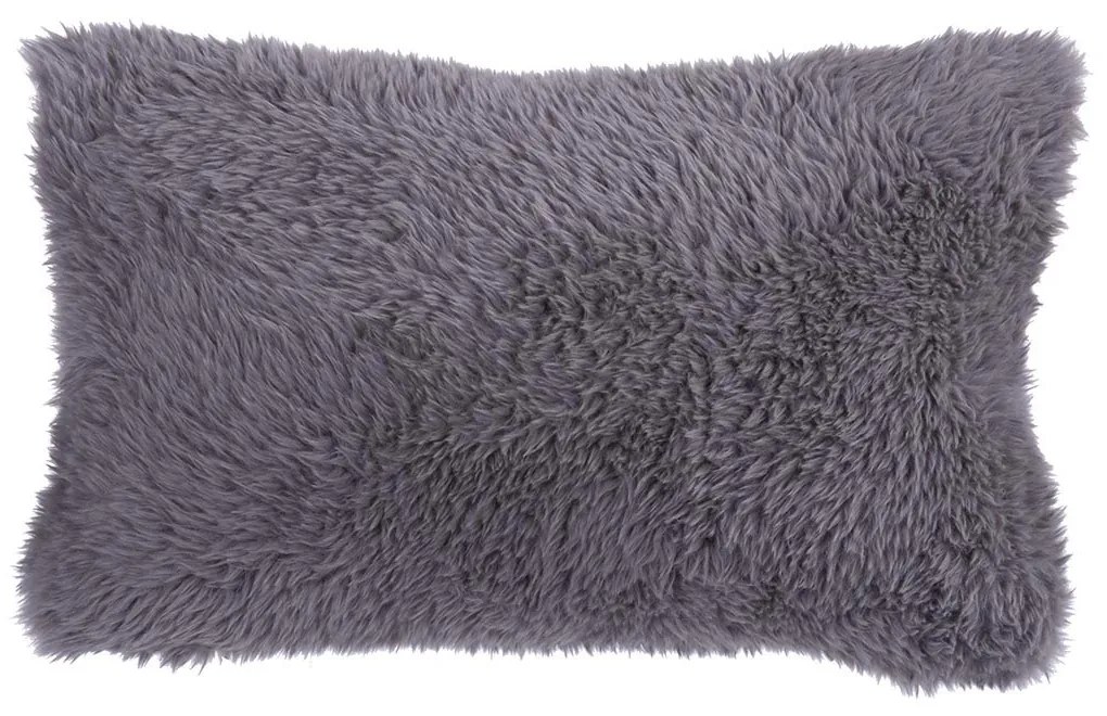 Γούνινο Διακοσμητικό Μαξιλάρι (33x55) Nef-Nef Homeware Iverson 23 Grey