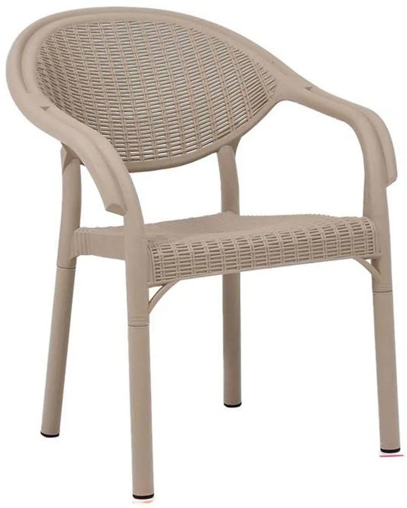 Πολυθρόνα Roshen 875-124-061 59x44x83cm Beige