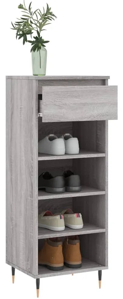 vidaXL Παπουτσοθήκη Γκρι Sonoma 40x36x105 εκ. από Επεξεργασμένο Ξύλο