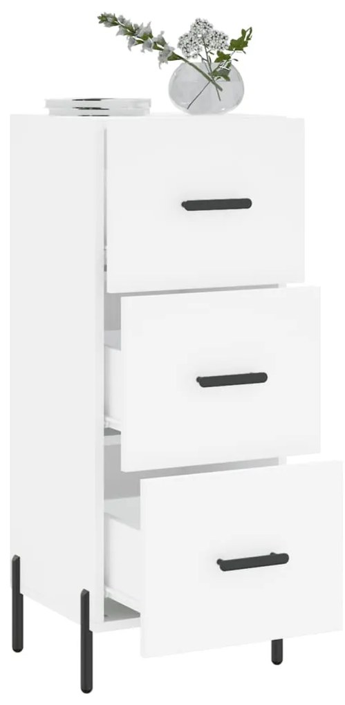 vidaXL Ντουλάπι Λευκό 34,5 x 34 x 90 εκ. από Επεξεργασμένο Ξύλο