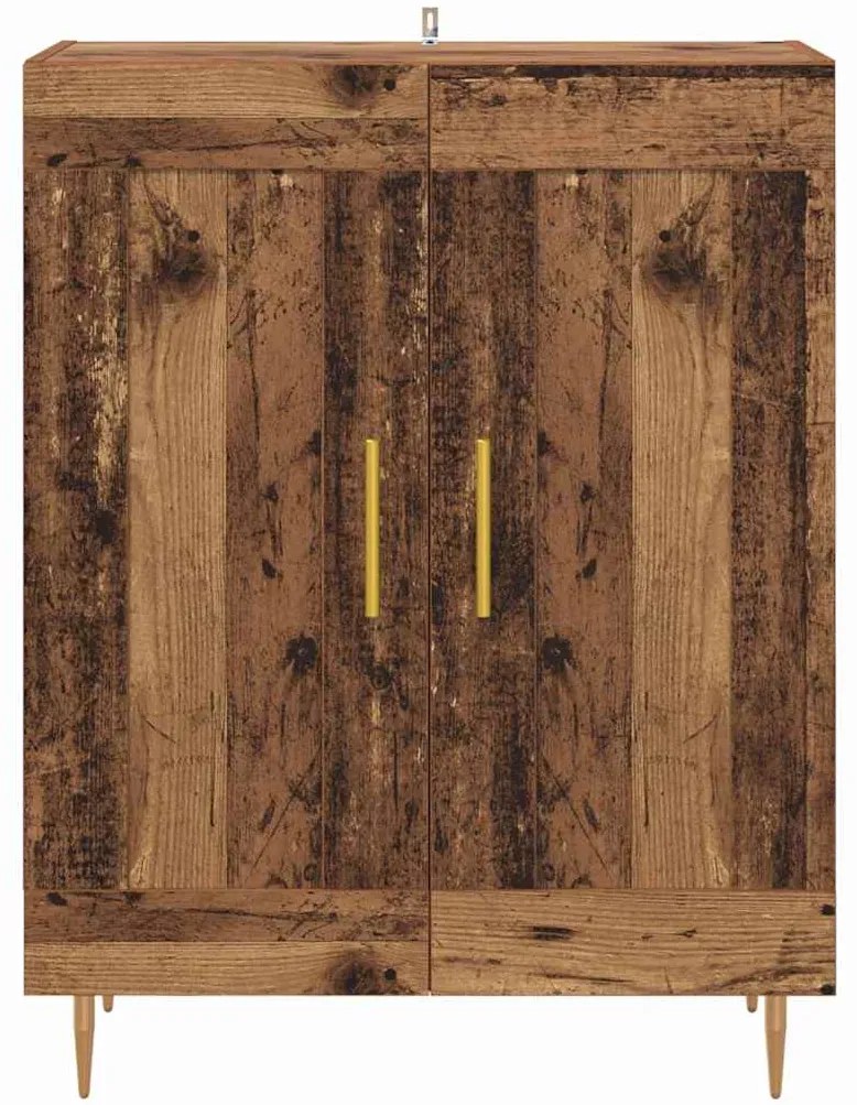 vidaXL Πλαϊνό γραφείο Παλιό Ξύλο 69,5 x 34 x 90 εκ.