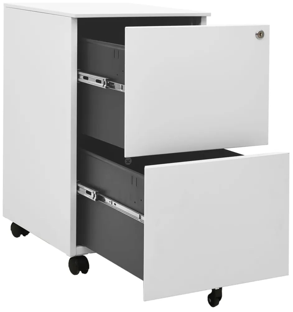 vidaXL Αρχειοθήκη Φορητή Ανοιχτό Γκρι 39 x 45 x 67 εκ. Ατσάλινη