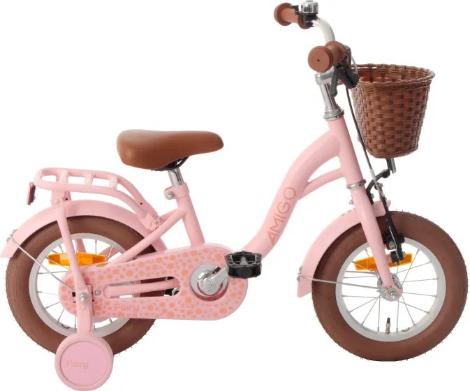 Fairy 12 Inch 20,5 cm Girls Coaster Brake SalmonAMIGO