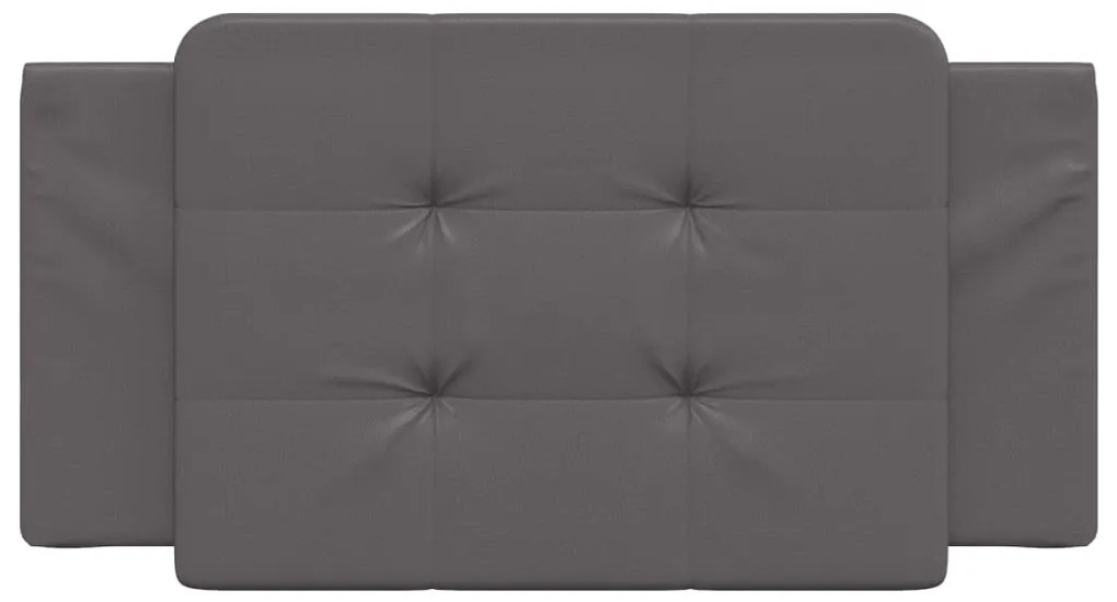 vidaXL Μαξιλάρι για Κεφαλάρι Zadar Γκρι 100 εκ. από Συνθετικό Δέρμα