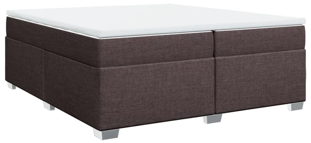 ΚΡΕΒΑΤΙ BOXSPRING ΜΕ ΣΤΡΩΜΑ ΣΚΟΥΡΟ ΚΑΦΕ 200X200 ΕΚ. ΥΦΑΣΜΑΤΙΝΟ 3285161