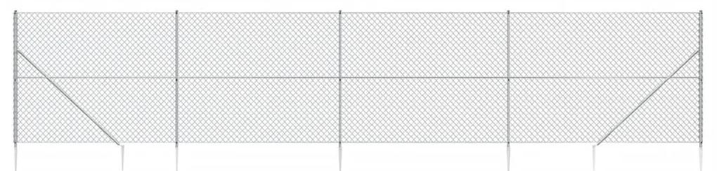 Συρματόπλεγμα Περίφραξης Ασημί 1,6 x 10 μ. με Καρφωτές Βάσεις - Ασήμι