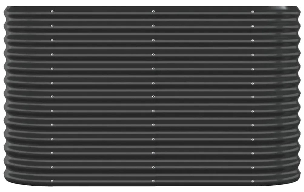 vidaXL Ζαρντινιέρα Ανθρακί 114x40x68 εκ Ατσάλι με Ηλεκτρ. Βαφή Πούδρας