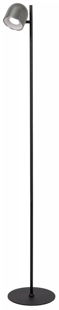 Φωτιστικό Επιδαπέδιο Lucide 03749-03-15 SKANSKA RECH Γκρι (Grey)|Μαύρο Ματ (Black Mat) 3000 K