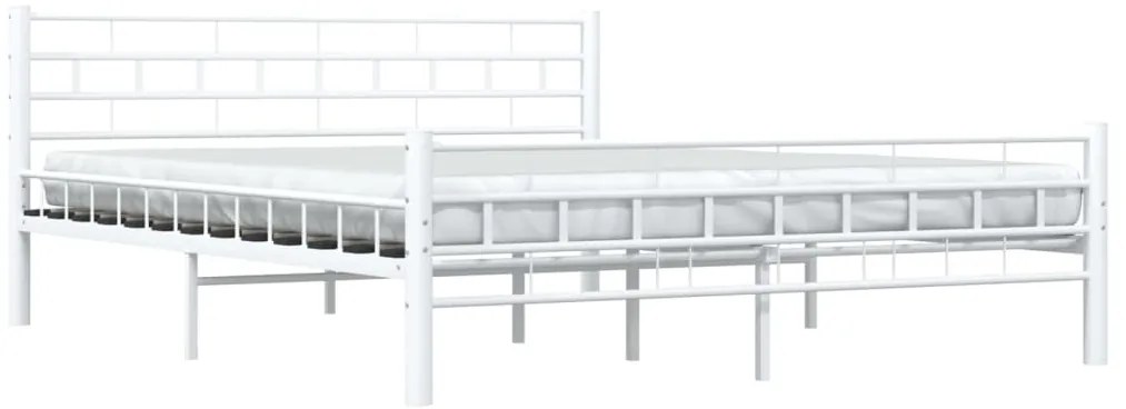vidaXL Πλαίσιο Κρεβατιού Λευκό 160 x 200 εκ. Μεταλλικό