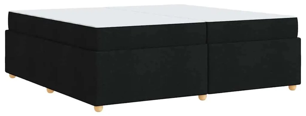 vidaXL Σκελετός Κρεβατιού με στρώμα Μαύρο 200 x 200 cm ύφασμα