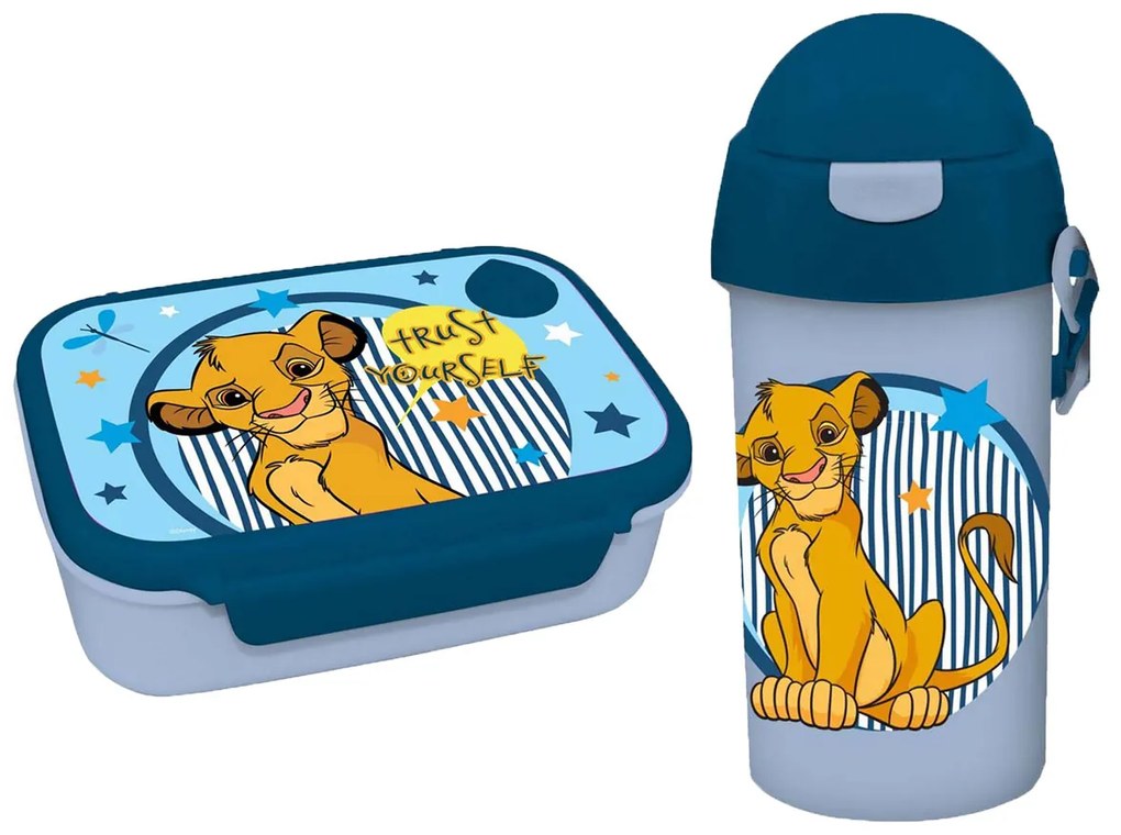 Φαγητοδοχείο 800ml &amp; Παγούρι 500ml  Must Lion King 000563078