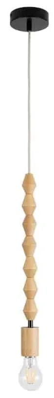 Φωτιστικό Οροφής Κρεμαστό Beads 00699 1xE27 IP20 4x43cm Beige GloboStar