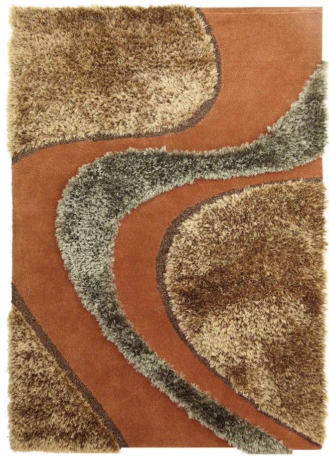 Χειροποίητο Χαλί White Tie 001 BROWN Royal Carpet &#8211; 160×230 cm 160X230