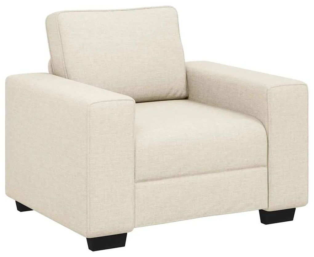 vidaXL Καναπές με μαξιλάρι με μαξιλάρι Μπεζ 100 x 77 x 82 εκ Λινό