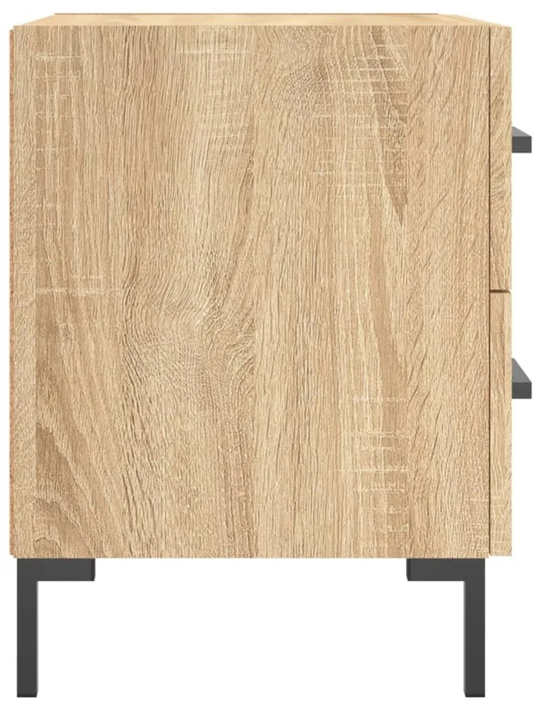 vidaXL Κομοδίνα 2 τεμ. Sonoma Δρυς 40 x 35 x 47,5 εκ. Επεξεργ. Ξύλο