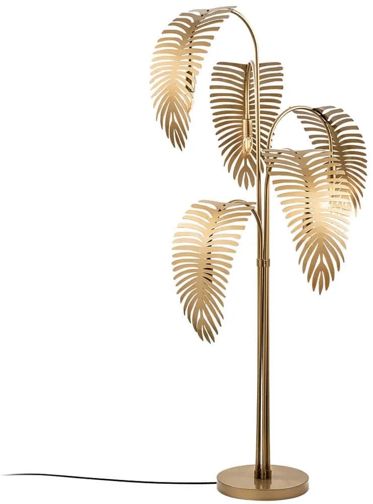 Φωτιστικό Δαπέδου Palm 521SHN1537 71x71x157cm 5xE14 40W Gold Opviq