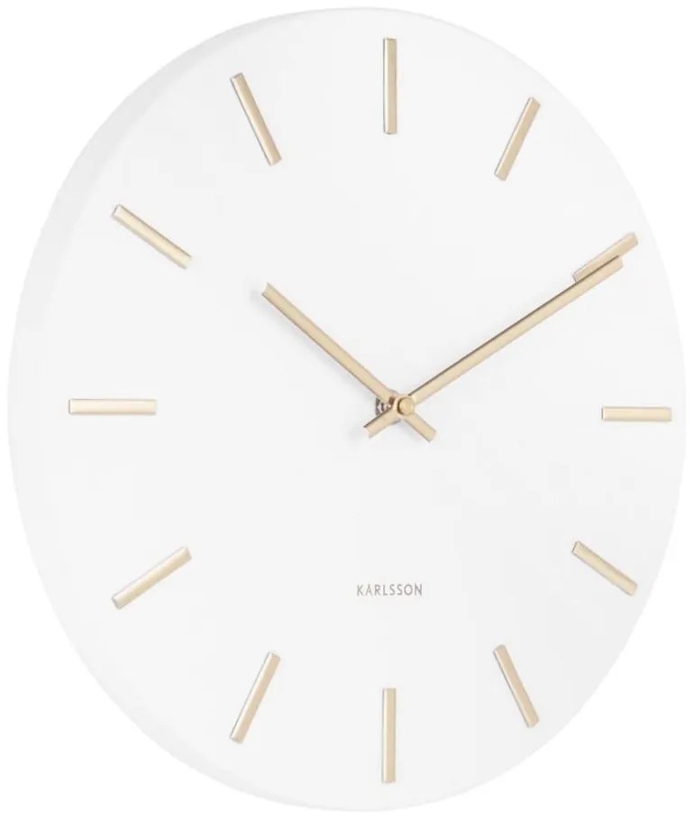 Ρολόι Τοίχου Charm Small KA5821WH Φ30cm White Karlsson Metal