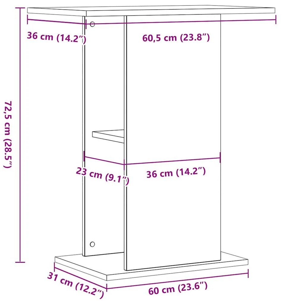 ΒΑΣΗ ΕΝΥΔΡΕΙΟΥ ΌΨΗ ΠΑΛΑΙΟΥ ΞΥΛΟΥ 36X60,5X72,5 ΕΚ. ΕΠΕΞ. ΞΥΛΟ 857288