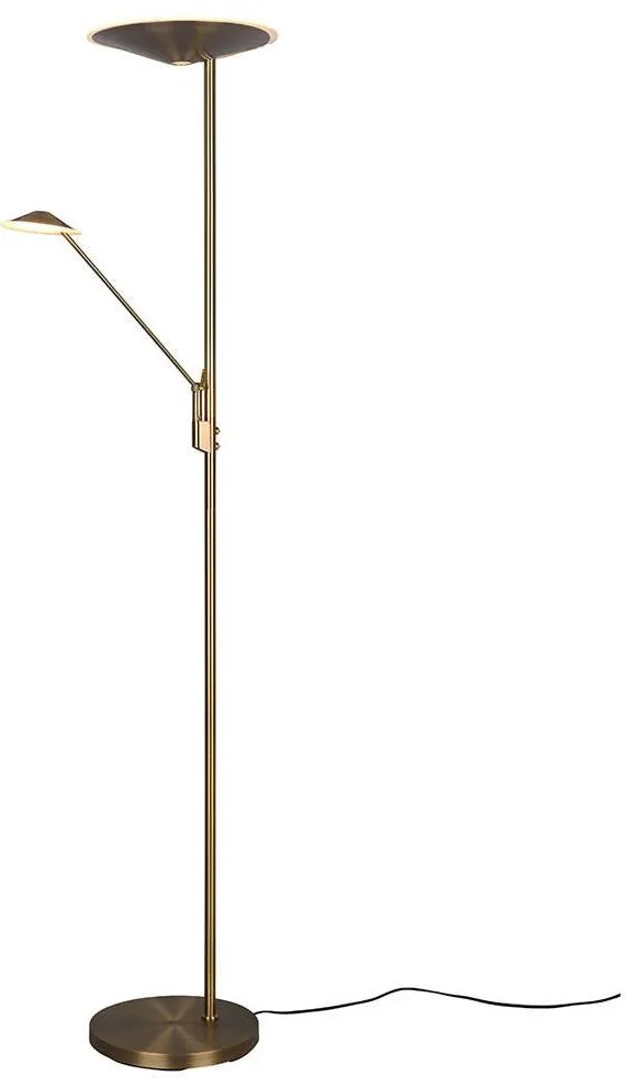Φωτιστικό Δαπέδου Brantford 425610204 30x180cm Dim Led 3500Lm 30W/650Lm 6,5W Brass Trio Lighting