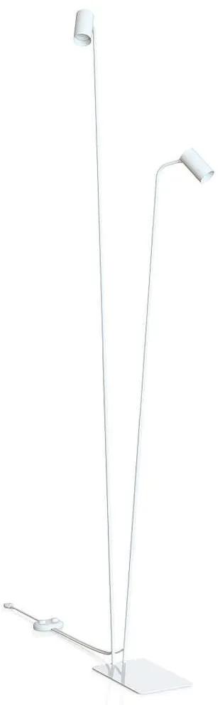 Φωτιστικό Δαπέδου Mono 7705 2xGU10 10W 212cm White Nowodvorski Μέταλλο,Πλαστικό