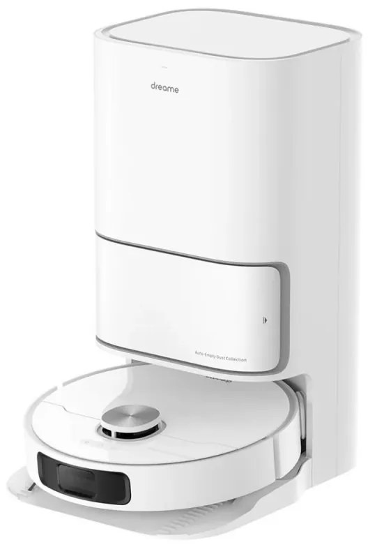Ρομποτική ηλεκτρική σκούπα Dreame L10 Ultra, 5300 Pa, 5200 mAh, 75W, Έως 200 m2, 3D χαρτογράφηση, αισθητήρας LDS, σταθμός φόρτισης, αυτονομία έως 210 λεπτά, λευκό