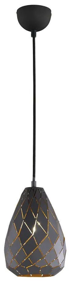 Φωτιστικό Οροφής Onyx 301300142 Anthracite-Gold Trio Lighting Metal