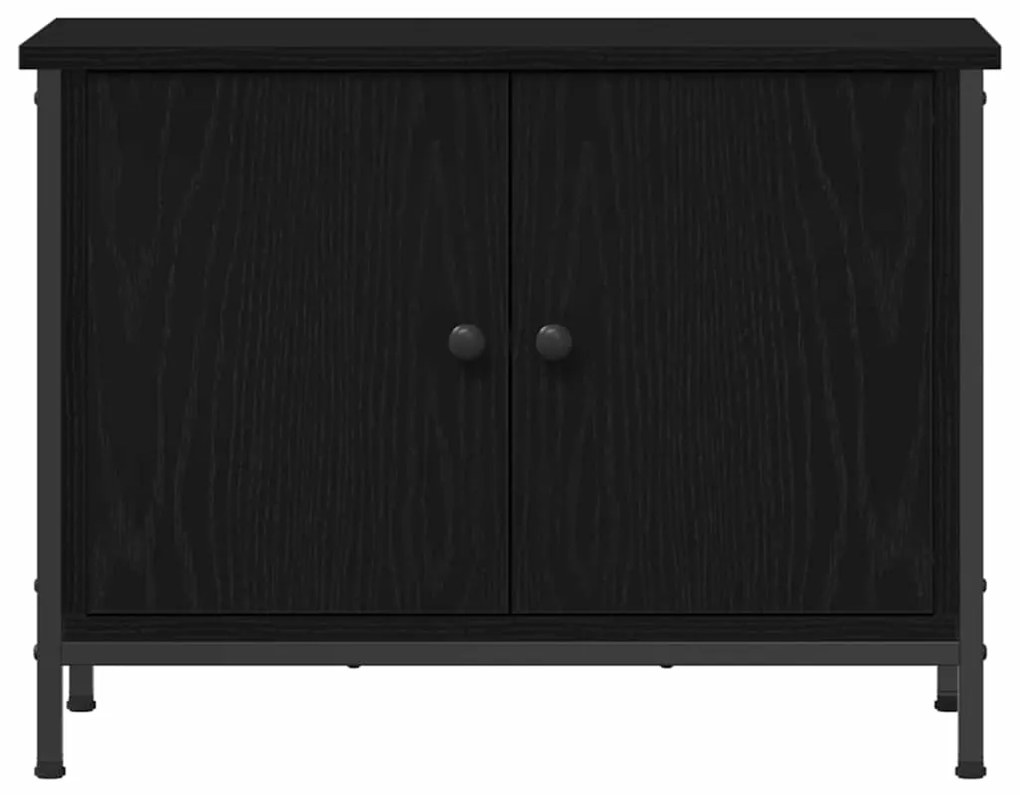 vidaXL Ντουλάπι Τηλεόρασης Μαύρη δρυς 60 x 35 x 45 εκ.
