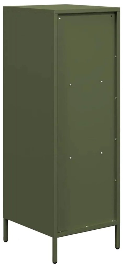 vidaXL Ντουλάπι Πράσινο Λαδί 35x39x103,5 εκ. από Ατσάλι
