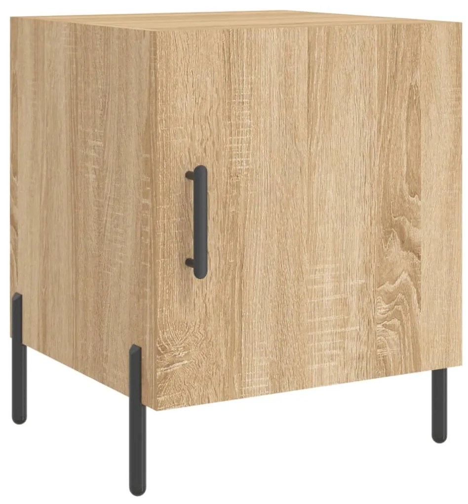 vidaXL Κομοδίνο Sonoma Δρυς 40 x 40 x 50 εκ. από Επεξεργασμένο Ξύλο