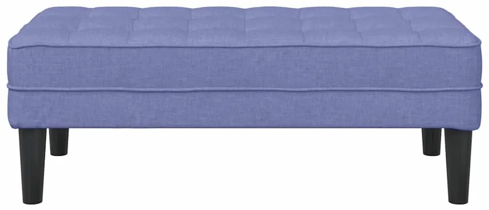 vidaXL παγκάκι Μπλε τζιν 113 x 57 x 39 εκ. ύφασμα