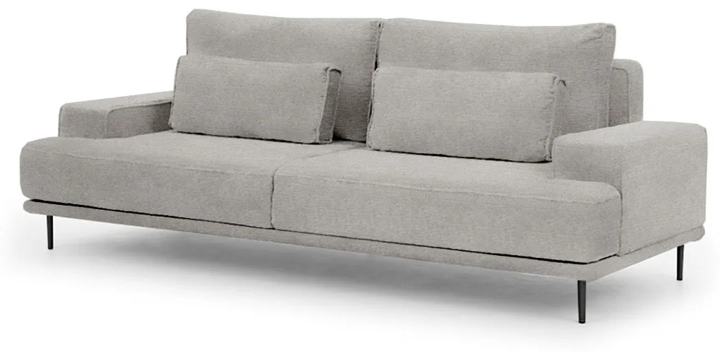 Διθέσιος καναπές Κρεβάτι NICOLE, γκρί 249x93x106cm-BOG1221