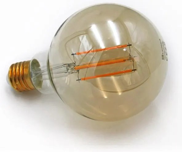 Adeleq LED Λάμπα COG Globe Φ95mm Ε27 8W 230V Μελί 2200K 13-2795800