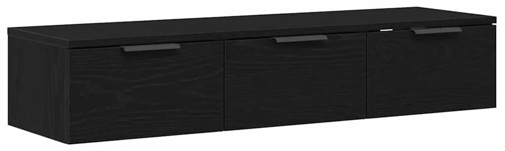 vidaXL Ντουλάπα Τοίχου Μαύρη δρυς 102 x 30 x 20 εκ. Επεξεργασμένο ξύλο