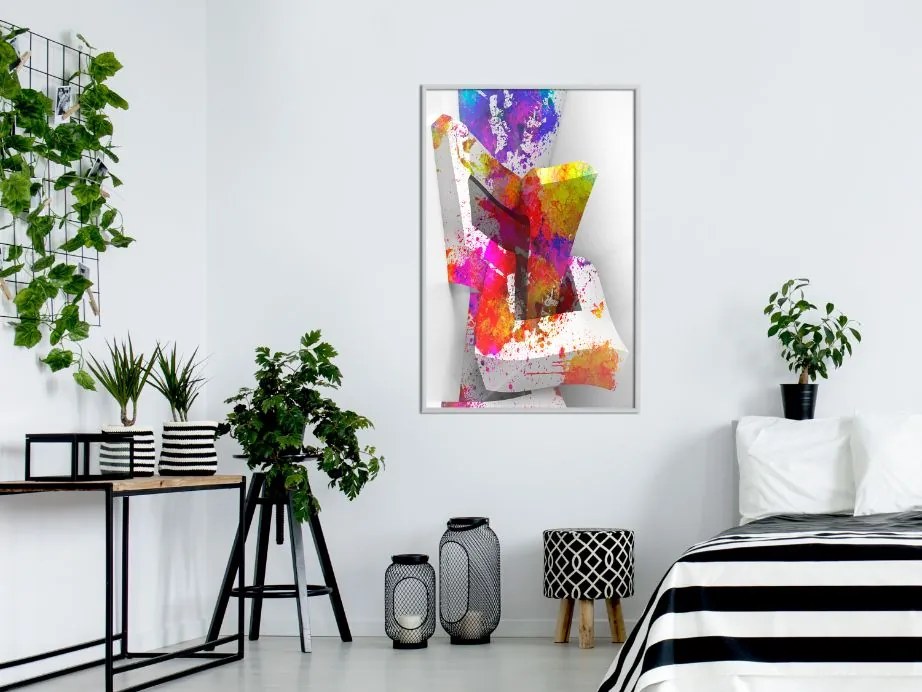 Αφίσα - Colours and Shapes - 40x60 - Χρυσό - Χωρίς πασπαρτού