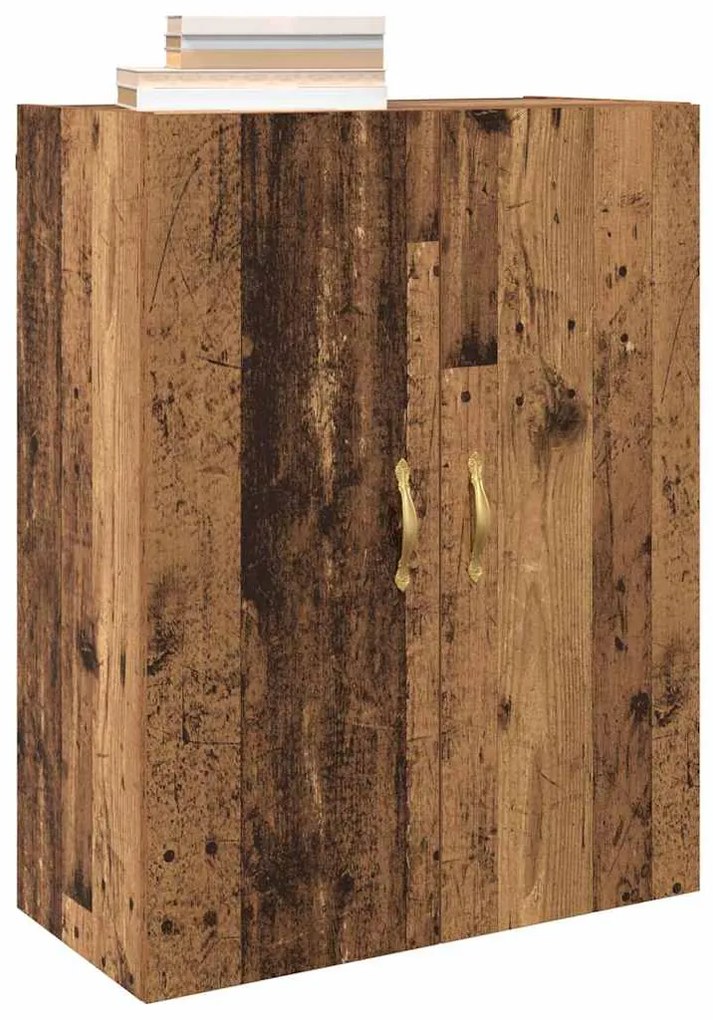 vidaXL Ντουλάπια Τοίχου 2 pcs Παλαιό ξύλο 69.5 x 34 x 90 εκ.