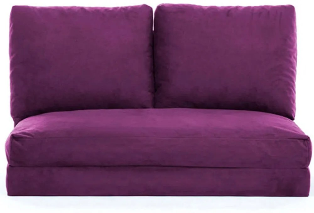 Πουφ Διθέσιο Αναδιπλούμενο Taida 859FTN1273 120x68x62cm Purple