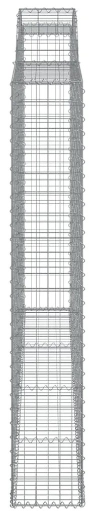 vidaXL Συρματοκιβώτια Τοξωτά 5 τεμ. 300x30x180/200 εκ. Γαλβαν. Ατσάλι