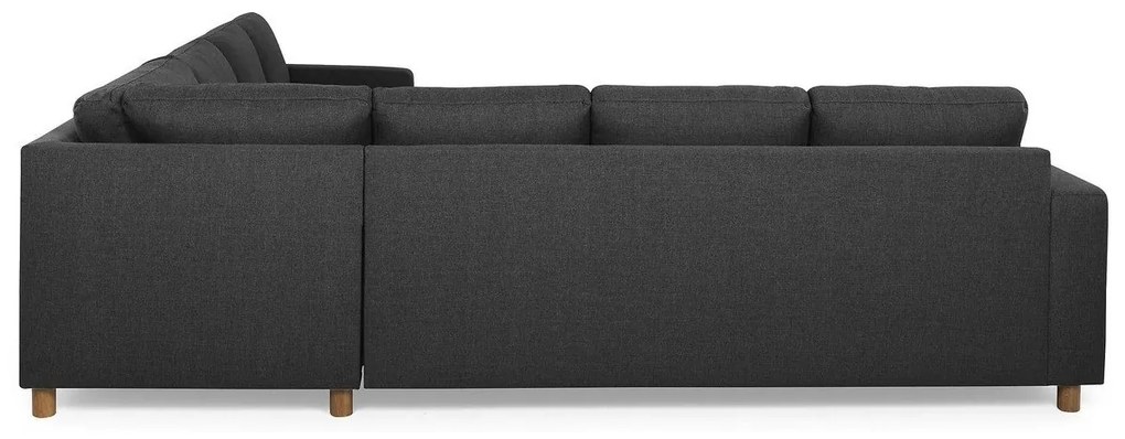 Γωνιακός Καναπές Scandinavian Choice C152, Δρυς, Ανθρακί, 284x284x80cm, Πόδια: Ξύλο | Epipla1.gr