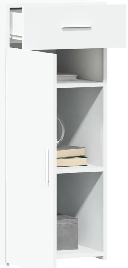 vidaXL Συρταριέρα Λευκή 40x42,5x93 εκ. από Επεξεργασμένο Ξύλο