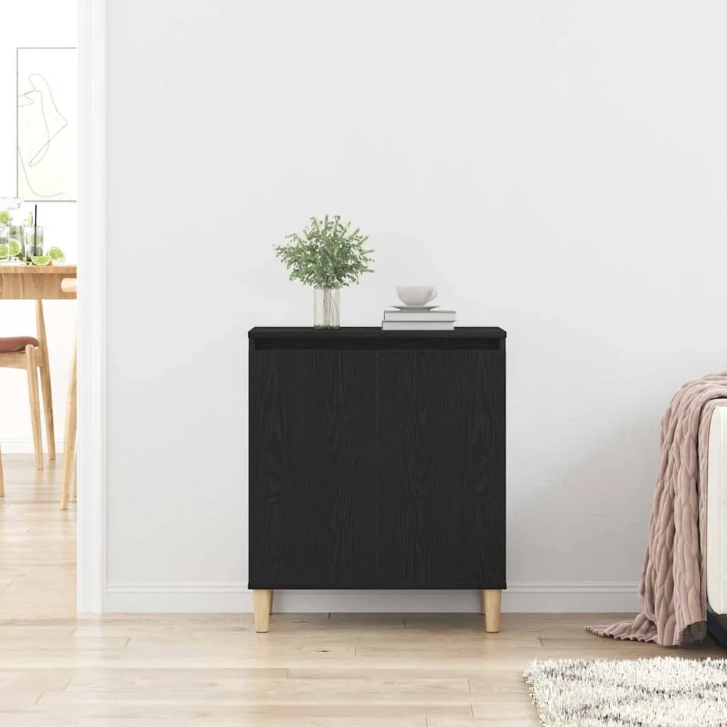 vidaXL Πλαϊνό γραφείο Μαύρο 60 x 35 x 70 cm Επεξεργασμένο ξύλο