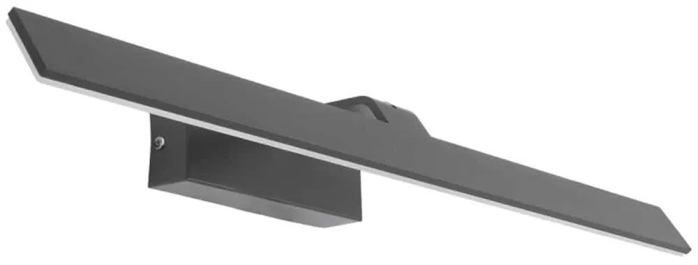 Φωτιστικό Τοίχου - Απλίκα Mirror 60516 58x15x6cm Led 1680lm 14W 4500K Grey GloboStar Μέταλλο