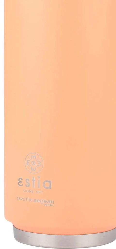 ESTIA ΘΕΡΜΟΣ TRAVEL CUP SAVE THE AEGEAN 500ml PEACH FUZZ